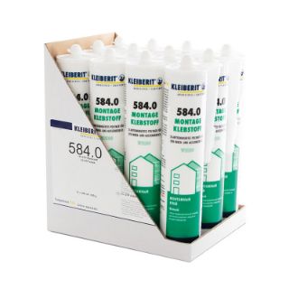 584.0 1K STP Montageklebstoff Karton mit 12 Kartuschen je 0,43 kg