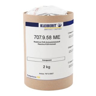 707.9.58 ME PUR Kantenschmelzklebstoff - transparent Hülse 2 kg